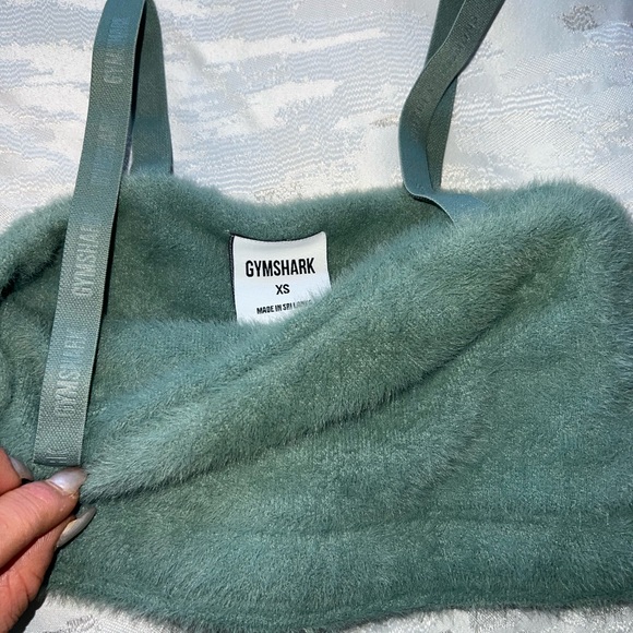 Whitney Simmons Eyelash Knit Shorts and Bandeau Set (Leaf Green) - Picture 5 of 8